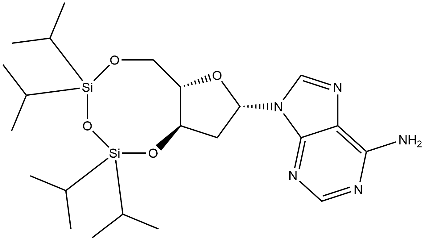 9H-Purin-6-amine, 9-[2-deoxy-3,5-O-[1,1,3,3-tetrakis(1-methylethyl)-1,3-disiloxanediyl]-β-L-erythro-pentofuranosyl]-