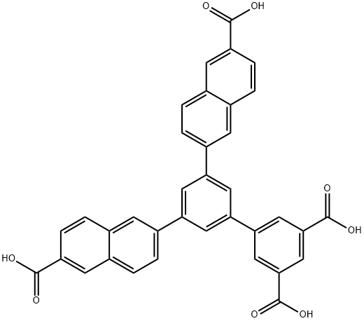 1,1'-Biphenyl]-3,5-dicarboxylicacid,3',5'-bis(6-carboxy-2-naphthalenyl)- Struktur