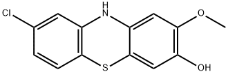 10H-Phenothiazin-3-ol, 8-chloro-2-methoxy- Struktur