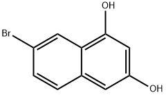 1,3-Naphthalenediol, 7-bromo- Struktur