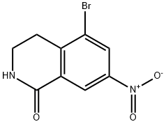 5-bromo-7-nitro-3,4-dihydroisoquinolin-1(2H)-one Struktur