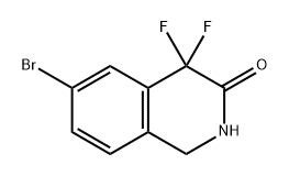 3(2H)-Isoquinolinone, 6-bromo-4,4-difluoro-1,4-dihydro- Struktur