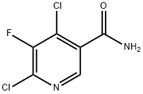 3-Pyridinecarboxamide, 4,6-dichloro-5-fluoro- Struktur