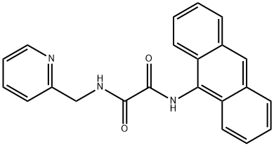 Ethanediamide, N1-9-anthracenyl-N2-(2-pyridinylmethyl)- Struktur