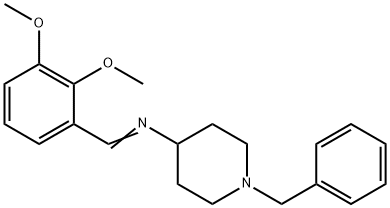 4-Piperidinamine, N-[(2,3-dimethoxyphenyl)methylene]-1-(phenylmethyl)- Struktur