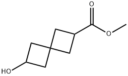 Spiro[3.3]heptane-2-carboxylic acid, 6-hydroxy-, methyl ester Struktur