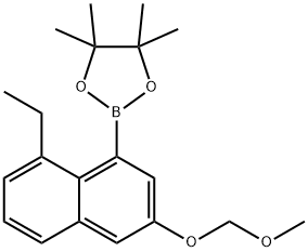 1,3,2-Dioxaborolane, 2-[8-ethyl-3-(methoxymethoxy)-1-naphthalenyl]-4,4,5,5-tetramethyl- Struktur