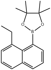 1,3,2-Dioxaborolane, 2-(8-ethyl-1-naphthalenyl)-4,4,5,5-tetramethyl- Struktur