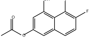 1,3-Naphthalenediol, 7,8-difluoro-, 3-acetate Struktur