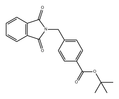 Benzoic acid, 4-[(1,3-dihydro-1,3-dioxo-2H-isoindol-2-yl)methyl]-, 1,1-dimethylethyl ester Struktur