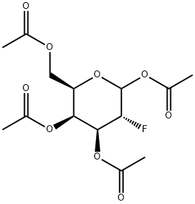 1,3,4,6-Tetra-O-acetyl-2-deoxy-2-fluoro-D-galactopyranose Struktur