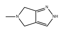 Pyrrolo[3,4-c]pyrazole, 2,4,5,6-tetrahydro-5-methyl- Struktur