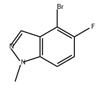 1H-Indazole, 4-bromo-5-fluoro-1-methyl- Struktur