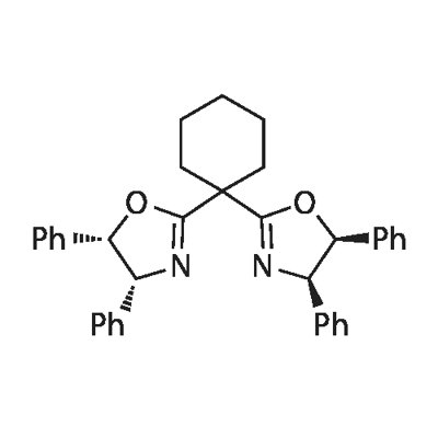 Oxazole, 2,2'-cyclohexylidenebis[4,5-dihydro-4,5-diphenyl-, (4R,4'R,5S,5'S)- Struktur