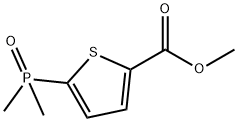 2-Thiophenecarboxylic acid, 5-(dimethylphosphinyl)-, methyl ester Struktur