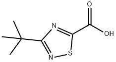 1,2,4-Thiadiazole-5-carboxylic acid, 3-(1,1-dimethylethyl)- Struktur