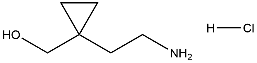 (1-(2-aminoethyl)cyclopropyl)methanol hydrochloride Struktur