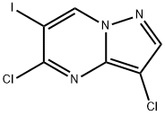 Pyrazolo[1,5-a]pyrimidine, 3,5-dichloro-6-iodo- Struktur