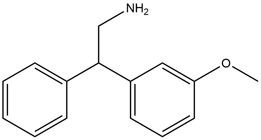 2-(3-methoxyphenyl)-2-phenylethan-1-amine Struktur