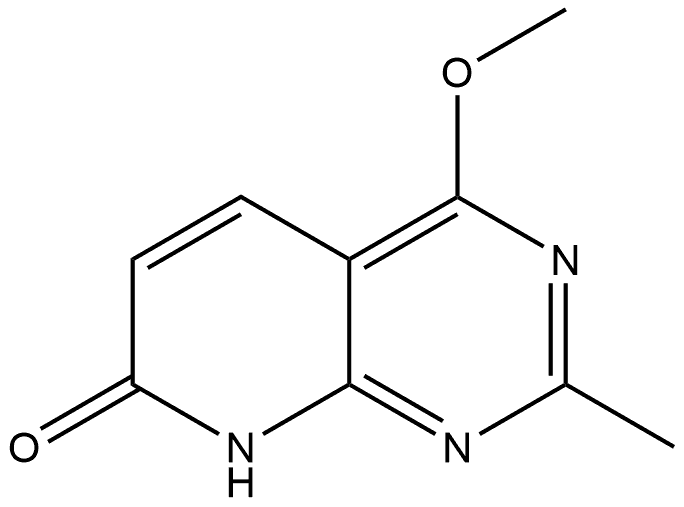 4-methoxy-2-methyl-8H-pyrido[2,3-d]pyrimidin-7-one Struktur