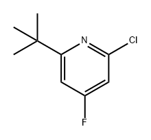 Pyridine, 2-chloro-6-(1,1-dimethylethyl)-4-fluoro- Struktur