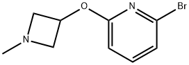 Pyridine, 2-bromo-6-[(1-methyl-3-azetidinyl)oxy]- Struktur