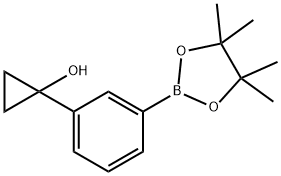 Cyclopropanol, 1-[3-(4,4,5,5-tetramethyl-1,3,2-dioxaborolan-2-yl)phenyl]- Struktur