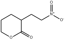 2H-Pyran-2-one, tetrahydro-3-(2-nitroethyl)- Struktur