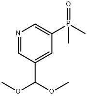 3-(dimethoxymethyl)-5-(dimethylphosphoryl)pyridine Struktur