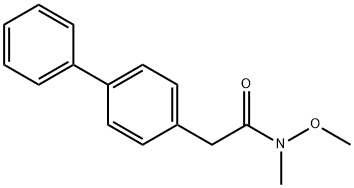 [1,1'-Biphenyl]-4-acetamide, N-methoxy-N-methyl- Struktur