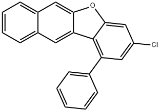 Benzo[b]naphtho[2,3-d]furan, 3-chloro-1-phenyl- Struktur