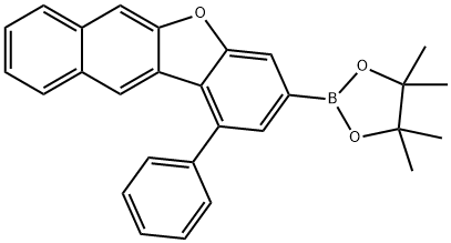 Benzo[b]naphtho[2,3-d]furan, 1-phenyl-3-(4,4,5,5-tetramethyl-1,3,2-dioxaborolan-2-yl)- Struktur