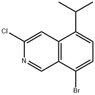 8-溴-3-氯-5-異丙基異喹啉 結(jié)構(gòu)式