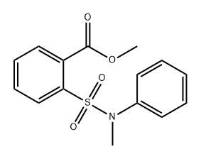 Benzoic acid, 2-[(methylphenylamino)sulfonyl]-, methyl ester Struktur