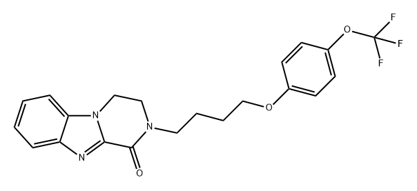 Pyrazino[1,2-a]benzimidazol-1(2H)-one, 3,4-dihydro-2-[4-[4-(trifluoromethoxy)phenoxy]butyl]-|化合物 MGLUR2 MODULATOR 1