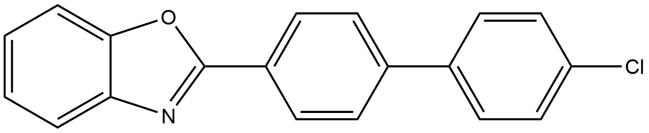 2-(4′-Chloro[1,1′-biphenyl]-4-yl)benzoxazole Struktur