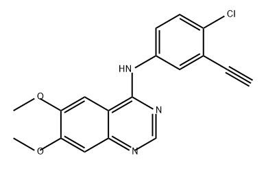 4-Quinazolinamine, N-(4-chloro-3-ethynylphenyl)-6,7-dimethoxy- Struktur