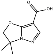 Pyrazolo[5,1-b]oxazole-7-carboxylic acid, 2,3-dihydro-3,3-dimethyl- Struktur