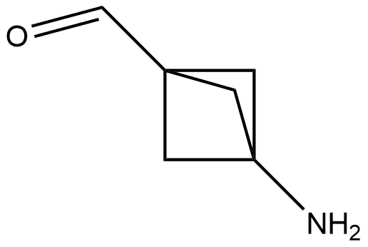 3-Aminobicyclo[1.1.1]pentane-1-carboxaldehyde Struktur