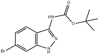 1,1-Dimethylethyl N-(6-bromo-1H-indazol-3-yl)carbamate Struktur