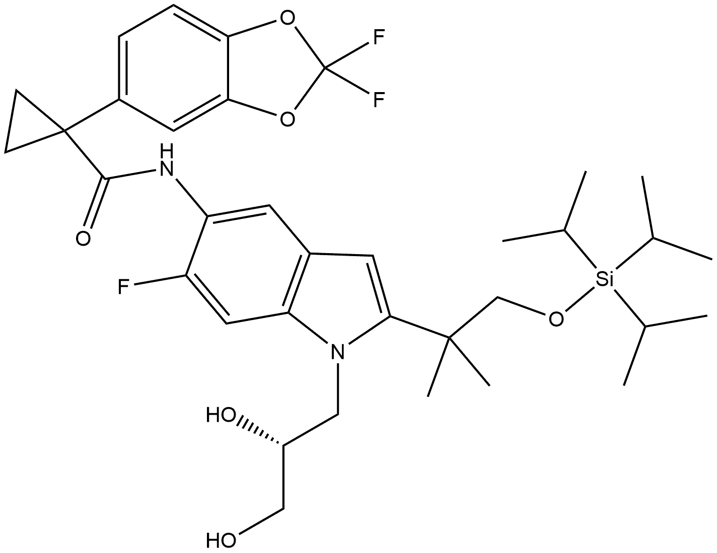 Tezacaftor Impurity 14 Struktur