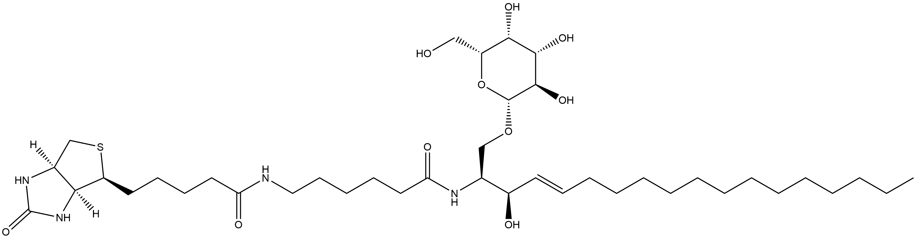 N-Hexanoyl-biotin-galactosylceramide Struktur