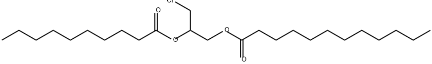 1-Lauroyl-2-decanoyl-3-chloropropanediol Struktur