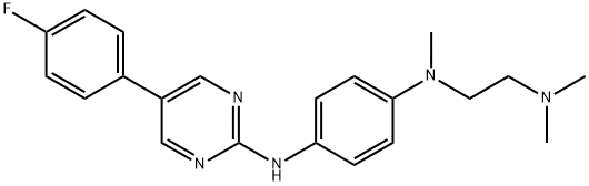 1,4-Benzenediamine, N1-[2-(dimethylamino)ethyl]-N4-[5-(4-fluorophenyl)-2-pyrimidinyl]-N1-methyl- Struktur