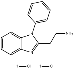 1H-Benzimidazole-2-ethanamine, 1-phenyl-, hydrochloride (1:2) Struktur