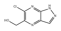 1H-Pyrazolo[3,4-b]pyrazine-5-methanol, 6-chloro- Struktur