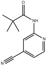 Propanamide, N-(4-cyano-2-pyridinyl)-2,2-dimethyl- Struktur