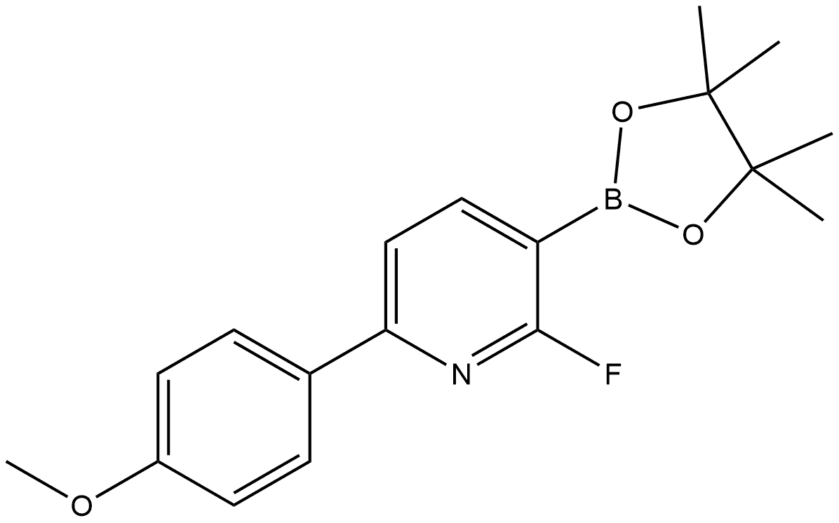 2-Fluoro-6-(4-methoxyphenyl)-3-(4,4,5,5-tetramethyl-1,3,2-dioxaborolan-2-yl)p... Struktur