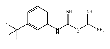 Imidodicarbonimidic diamide, N-[3-(trifluoromethyl)phenyl]- Struktur