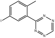 3-(5-Iodo-2-methylphenyl)-1,2,4,5-tetrazine Struktur